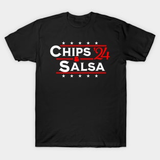 Chips And Salsa '24 Funny 2024 Election meme Funny Chips & Salsa '24 T-Shirt